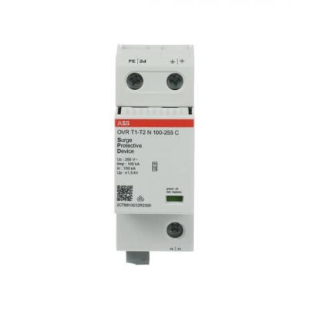 ABB OVR T1-T2 N 100-255 P TS Kombi-Ableiter 1P für TT/TNS Netze mit FM 100kA/Pol für 230/400 V Netze 1P