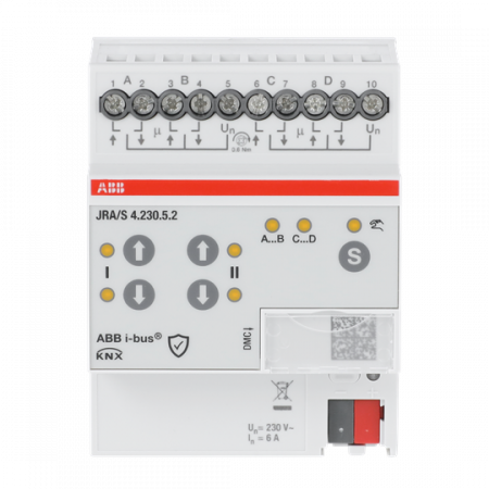 ABB JRA/S4.230.5.2 Jalousieaktor 4-fach 230V, manuelle Bedienung und auto. Fahrzeitermittlung