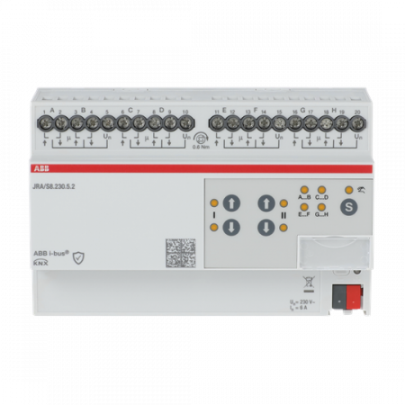 ABB JRA/S8.230.5.2 Jalousieaktor 8-fach 230V, manuelle Bedienung und auto. Fahrzeitermittlung
