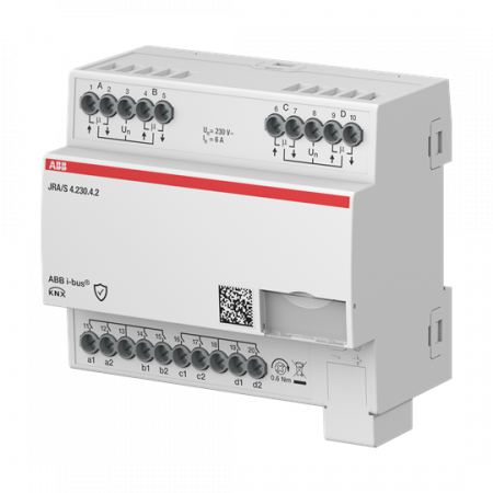 ABB JRA/S4.230.4.2 Jalousieaktor 4-fach 230V, auto. Fahrzeitermittlung, Binäreingänge