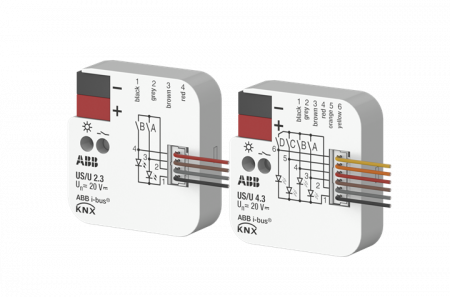 ABB US/U2.3 Universal-Schnittstelle, 2fach, UP