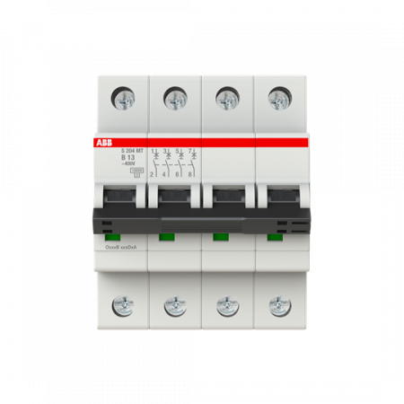 ABB S204MT-B13 Sicherungsautomat B-Char., 10kA, 13A, 4P