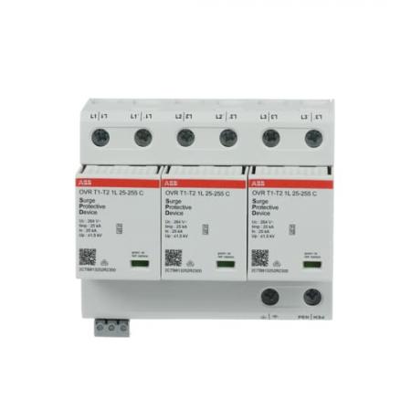 ABB OVR T1-T2 3L 75-255 P TS Kombi-Ableiter 3p für TNC Netze mit FM 25kA/Pol für 230/400 V Netze