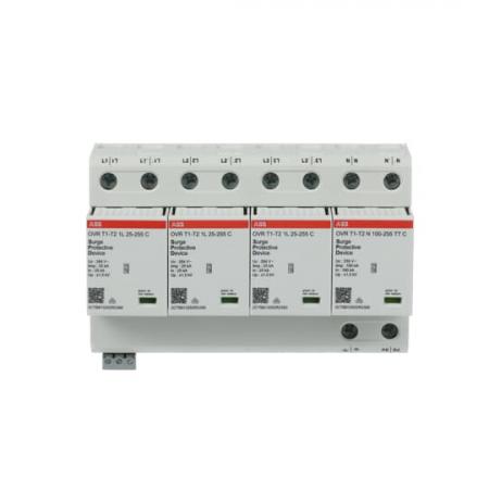 ABB OVR T1-T2 3N 100-255 P TS Kombi-Ableiter 4p für TT/TNS Netze mit FM 25kA/Pol für 230/400 V Netze