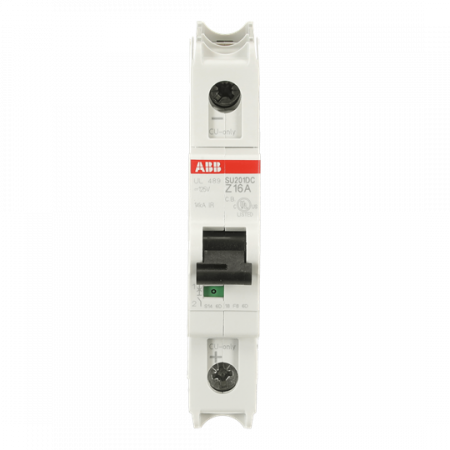 ABB SU201DC-Z16 Sicherungsautomat Z-Char., 14kA, 16A, 1P, UL489 für Gleichspannung bis 125 V DC