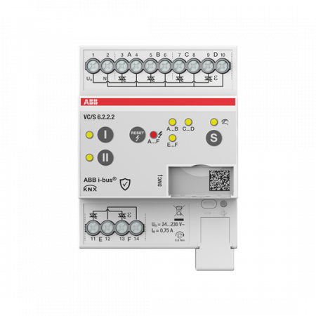ABB VC/S6.2.2.2 Ventilantriebs-Controller, 6fach, manuelle Bedienung, REG