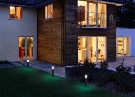 50cm Osram ENDURA STYLE Lantern Wegeleuchte 12W Modern Dunkelgrau - Pollerleuchte mit blendarmem Licht aus Aluminium, IP54