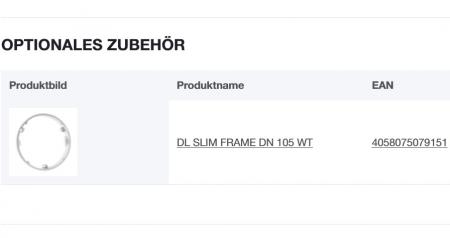 LED Panel LEDVANCE Downlight Slim DN105 Round 6W 3000K weiß