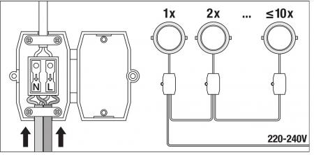 Flache weiße LEDVANCE LED Einbauleuchte Slim Einbau ø15,5cm rund 12W 3000K warmweißes Licht