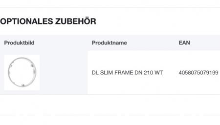 Flache weiße LED Ledvance Einbauleuchte Slim Einbau ø 21cm rund 18W 4000K neutralweiß