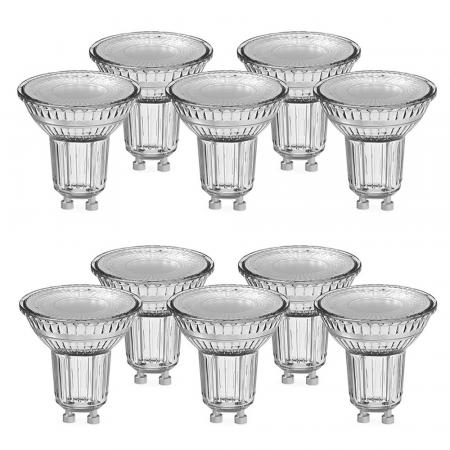 10er-PACK OSRAM LED BASE PAR16 GU10 LED Strahler 4.3W=50W 36° 2700K