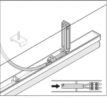 120cm LEDVANCE LINEAR COMPACT BATTEN LED Lichtand 3000 K warmweißes Licht