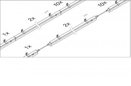 LED Lichtleiste LEDVANCE Linear Compact Switch 300 mit Schalter 4W 3000K 140° IP20