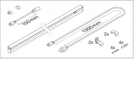 LED Lichtleiste LEDVANCE Linear Compact Switch 900 12W 4000K 140° IP20
