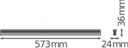 60cm LED Lichtleiste  LEDVANCE LN COMP High Output 600 Lichtband 10W 3000K warmweiß