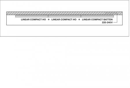 60cm LED Lichtleiste  LEDVANCE LN COMP High Output 600 Lichtband 10W 3000K warmweiß