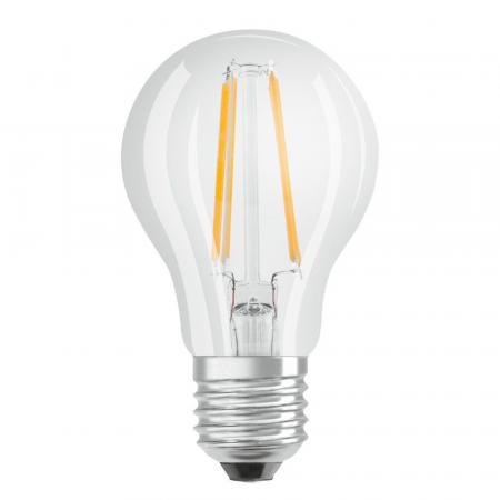 Nur noch angezeigter Bestand verfügbar:    OSRAM E27 LED Retrofit Classic LED Lampe 6,5W wie 60W 2700K warmweiß mit Filamentfäden