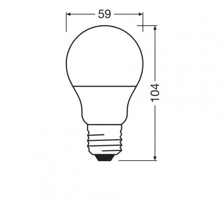 OSRAM E27 STAR Classic LED Glühlampe Birnenform opalweiß mattiert wie 60W 2700K warmweißes blendfreies Licht