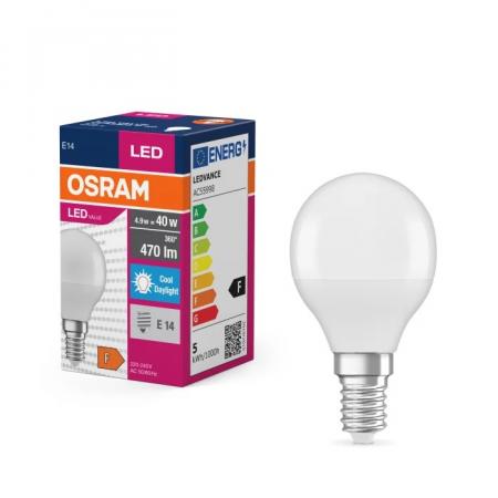 OSRAM E14 LED Tropfenlampe Value Classic P 5.5W tageslichtweiss
