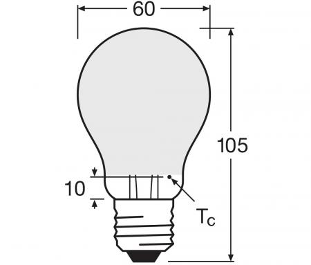 2er Pack OSRAM LED E27 Glühbirne matt 6,5W als 60W Ersatz warmweißes Licht
