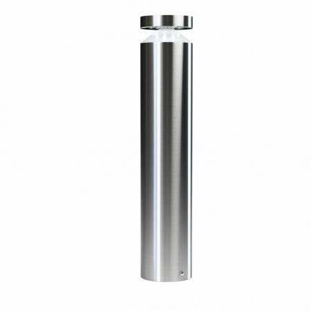 50cm hohe Osram LED Wegeleuchte Endura Style Cylinder aus Edelstahl mit Rundumlicht IP44 - modernes Edelstahl-Design, IP44 für Wege und Parkplätze