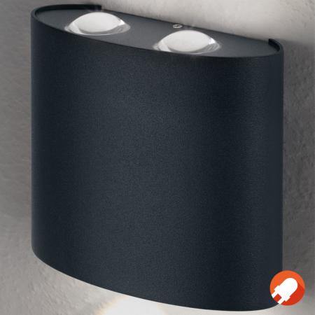 Osram LED Wandleuchte Endura Style UpDown DECO II in dunkelgrau IP44