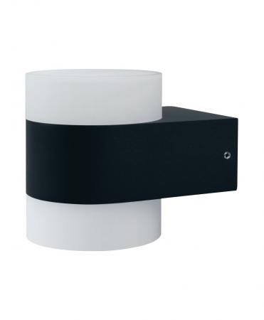 Osram Anthrazitfarbene LED Wandleuchte Puck UpDown mit warmweißem Licht IP44 von Ledvance