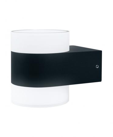 Osram Anthrazitfarbene LED Wandleuchte Puck UpDown mit warmweißem Licht IP44 von Ledvance