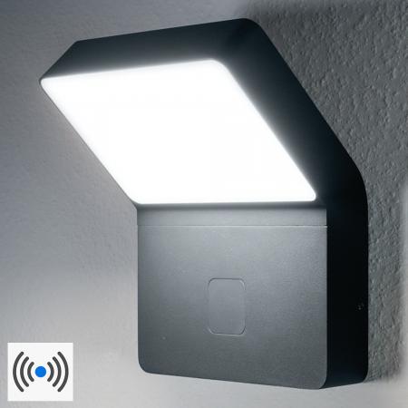 OSRAM LED Außen Wandleuchte Endura Style Wall Wide mit unauffälligem Sensor in Anthrazit IP44