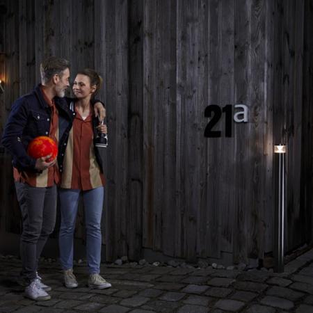 Aktion: Nur noch angezeigter Bestand verfügbar  45cm hohe LEDVANCE LED Standleuchte Endura Style Mini Cylinder 4W aus Edelstahl IP44 -