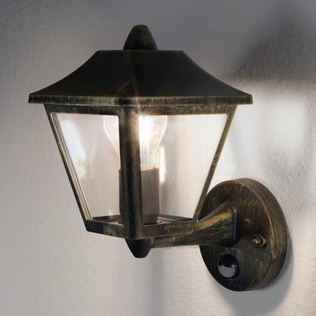 OSRAM Wandleuchte Endura Classic Tradition ALU Up mit Sensor E27 GD IP44