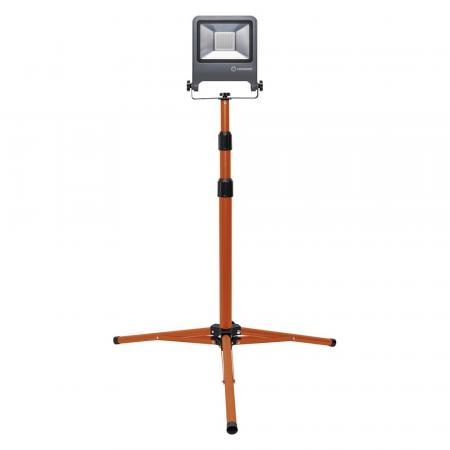OSRAM LED WORKLIGHT 50W 840 4000K IP65 Floodlight mit Stativ grau/orange - Baustellenstrahler