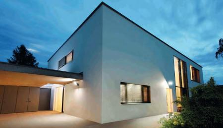 OSRAM Außenwandleuchte Battery LED Spotlight Single Schwarz IP54 - batteriebetrieben