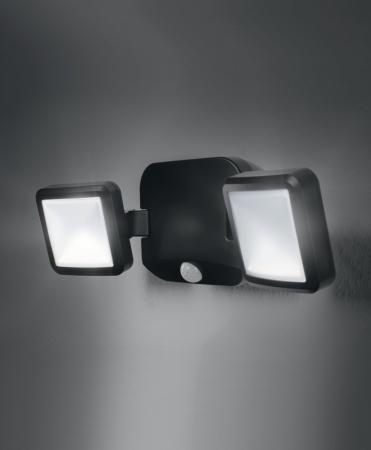 Osram Außenwandleuchte Battery LED Spotlight Double Schwarz IP54
