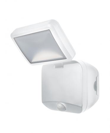 OSRAM Außenwandleuchte Battery LED Spotlight Single Weiß IP54 mit Sensor
