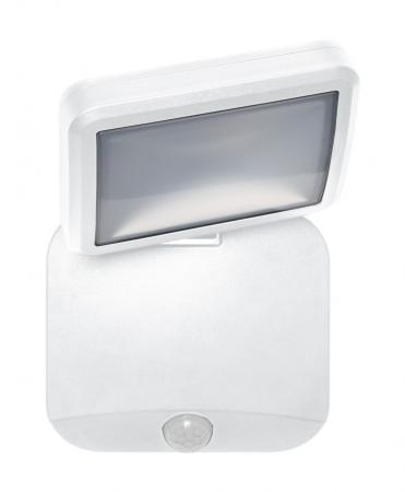 OSRAM Außenwandleuchte Battery LED Spotlight Single Weiß IP54 mit Sensor