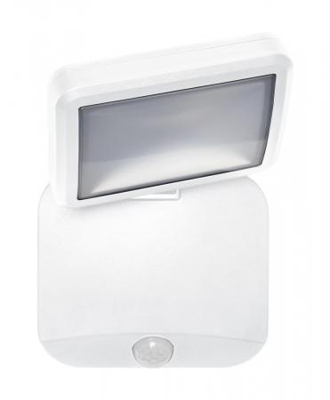 OSRAM Außenwandleuchte Battery LED Spotlight Single Weiß IP54 mit Sensor