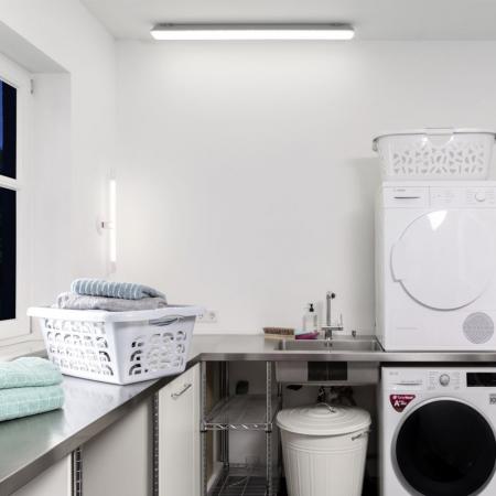 150cm OSRAM SubMARINE LED integrated 1500 Feuchtraumleuchte 48W 4000K neutralweißes Licht IP65 Damp Proof