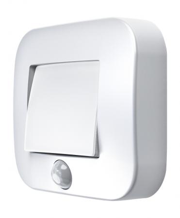 OSRAM Nachtlicht NIGHTLUX Hall Weiß mit Bewegungssensor IP54, batteriebetrieben, 4000 K kaltweiß, ideal für Flure, Eingänge und flexible Montage