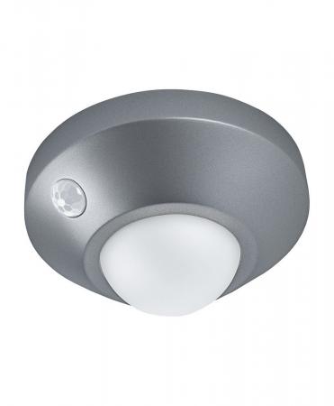 OSRAM Nachtlicht NIGHTLUX Ceiling Silber mit Bewegungs- & Lichtsensor für die Wand- oder Deckennmontage, batteriebetrieben, IP20
