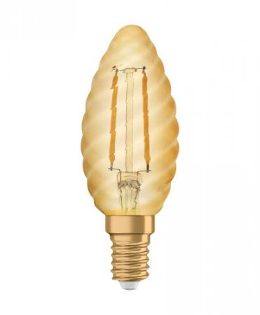 Osram E14 VINTAGE Filament LED Lampe in Kerzenform 2,2W wie 22W extra warmweißes Licht sehr dekorativ