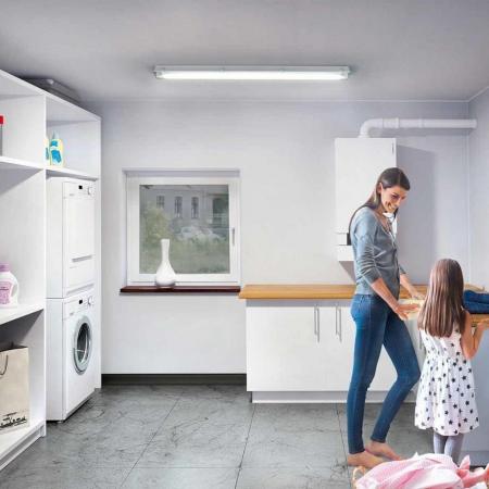 65 cm OSRAM SUBMARINE 7W LED Feuchtraumleuchte 4000K inkl. 1x LED Röhre - IP65, staub- und spritzwassergeschützt, für Keller und Garagen