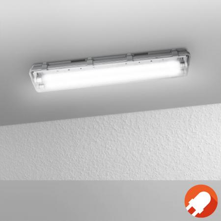 60cm OSRAM SUBMARINE 2x7WLED Feuchtraumleuchte 4000K inkl. 2x LED Röhren