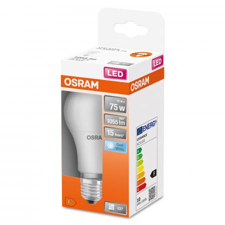 6er Spar Set OSRAM LED E27 Glühbirne opalweiß 10W wie 75W neutralweiß Schraubsockel