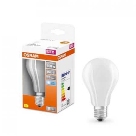 OSRAM E27 LED STAR RETROFIT matt 17W wie 150W neutralweiße blendreduzierte Arbeitsbeleuchtung 4000K