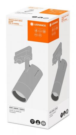 Nur noch angezeigter Bestand verfügbar:   LEDVANCE TRACKLIGHT SPOT ZOOM DIM D85 25 W 4000 K 97R WT