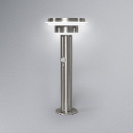 40cm Osram ENDURA STYLE Solar Post Wegeleuchte aus Edelstahl mit Sensor - Bewegungs- & Lichtsensor, 3 Modi, IP44, edles Design für Terrasse & Garten