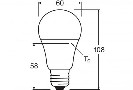 OSRAM LED STAR CLASSIC A 40 Daylight Sensor E27 4,9 W 40 W Ersatz 470 lm 2700 K Warmweiß 200° 230 V mit Tageslichtsensor