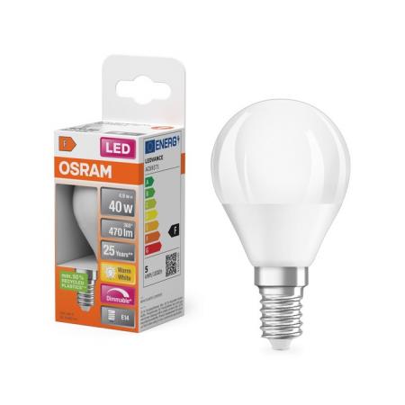 6 x OSRAM E14 LED Lampen UPERSTAR dimmbar weiss mattiert 4,9W wie 40W warmweiß