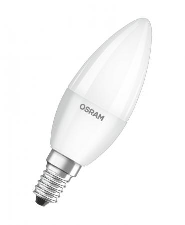 OSRAM E14 LED Kerzenlampe STAR matt 4,9W wie 40W warmweißes Wohnlicht